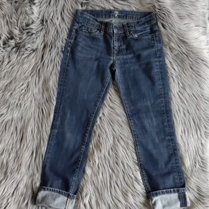 7 For All Mankind Blue Ankle Jeans